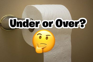 Let's Settle This: Does Your Toilet Paper Go Under Or Over?