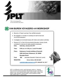 Upcoming Workshops: Project Learning Tree