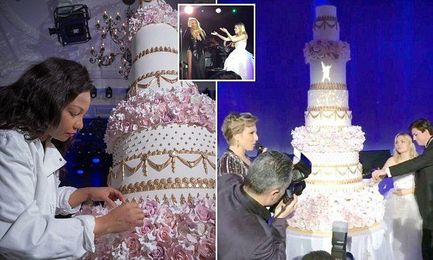 What goes into a billionaire's wedding cake?