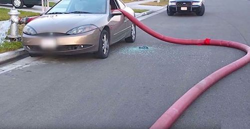 This Is What Happens When You Park Your Car In Front Of A Fire Hydrant