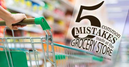 5 common mistakes made at the grocery store