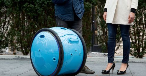 The company behind Vespa built a cargo robot that follows you around