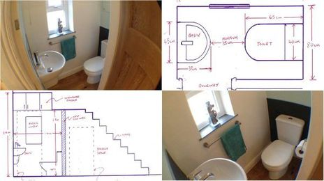 Minimum Size Toilet Under the Stairs