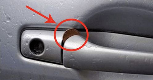 If You Ever Find A Penny Jammed In Your Car Door Handle, Stop Everything And Remove It.