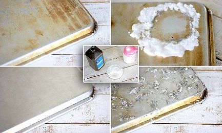 Blogger comes up with method of removing stains from baking trays