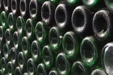 Man builds Champagne bottle house