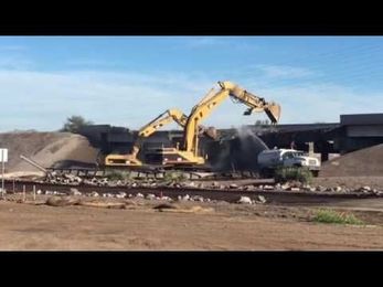 Demolition of I-10 Bridge