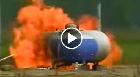 This is What a Massive 500 Gallon Propane Tank Explosion Looks Like