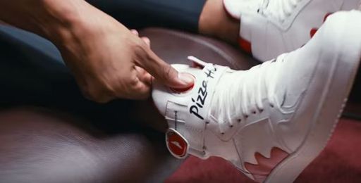 You can order pizza with your shoes!