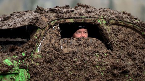 Whooping it up with the mud junkies