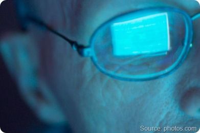 Does looking at a computer damage your eyes?