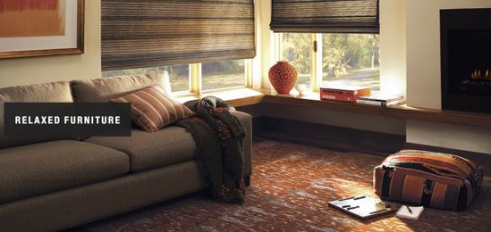 Relaxed furniture can help you slow down and unwind