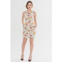 Floral Print Pocketed Sheath Dress
