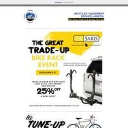 Bike Rack Trade In & Tune Up Time!