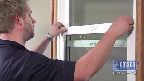 Adjusting the keeper for the AMSCO Sentry Lock on a vinyl Window