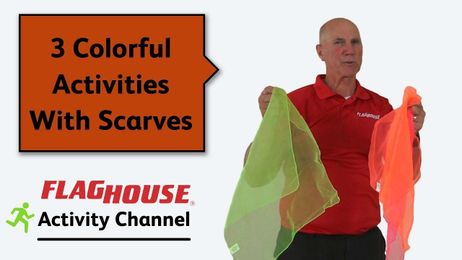 3 Colorful Phys Ed Activities with Scarves (Ep. 24