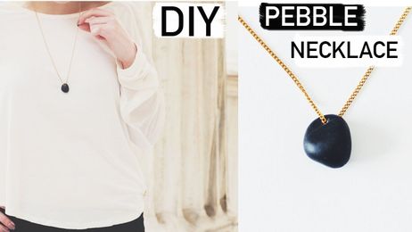 Pebbles to jewellery DIY