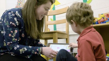 Introducing Early Learners to Technology with Social Demonstration