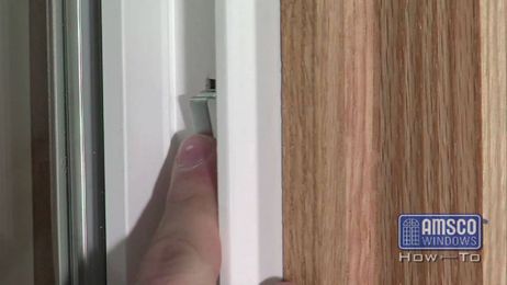 Replacing a take out clip on a vinyl window