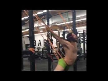WATCH: Guy 'Exercises' With Elastic Bands