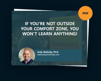 Keep Calm and Get Out of Your Comfort Zone