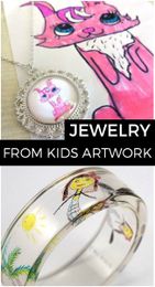 Turn Your Kids Artwork Into Jewelry