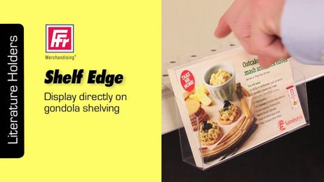 FFR Merchandising Shelf Edge Literature Holders