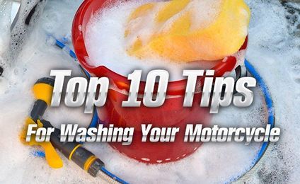 Top 10 Tips For Washing Your Motorcycle