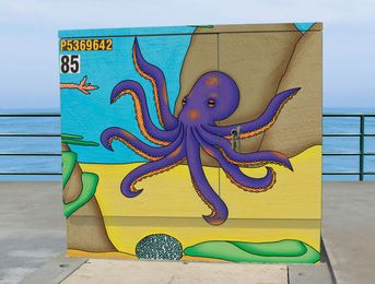 Which art should decorate Huntington Beach Pier utility box? You decide