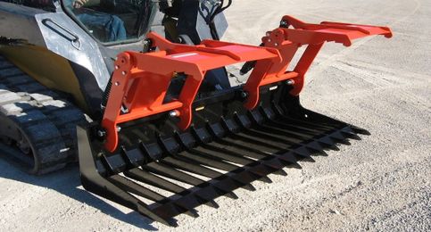 Sweep Action Grapples for Easier Rock and Debris Cleanup