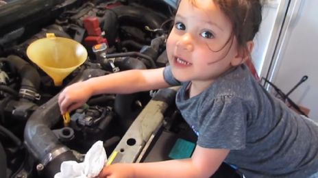 This 3-year-old doing an oil change is better at adulting than we are
