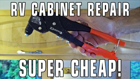 SUPER CHEAP & EASY RV Cabinet Door Lift Strut Repair