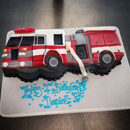 Here Comes the Fire Truck Cake!