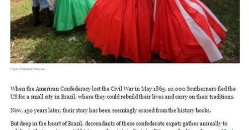 Have you Thought to Look to Brazil for Missing Confederate Descendants?