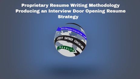 Resume Writing Services, Proprietary Resume Methodology, Producing a Winning Resume Strategy