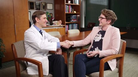 Patient and Physician Discuss One-Sided SCDS Repair