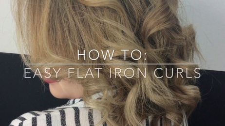 HOW TO: easy flat iron curls
