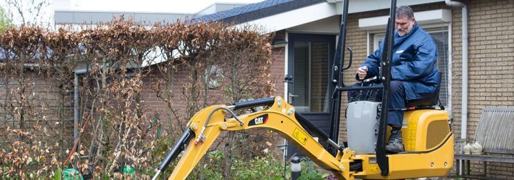 Mini Excavator Relieves Physical Demands for Landscape