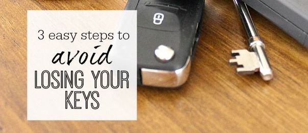 3 steps to take to avoid losing your keys ever again!