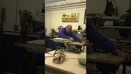 Changing out a Down Cushion to Foam