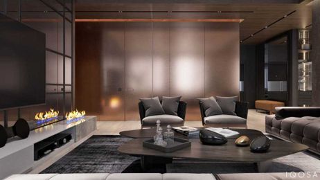Luxury Apartment Interior Design Using Copper: 2 Gorgeous Examples