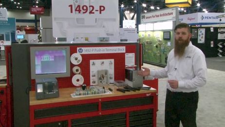 Save Up to 50% Wiring Time with New Push-In Terminal Block