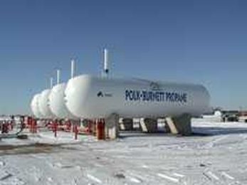 Watch propane level and keep tank clear of snow and ice