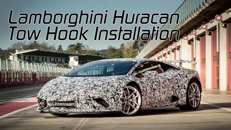 Lamborghini Huracan: How to install a front Tow Hook