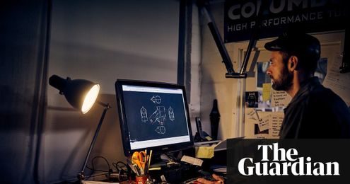 A modern engineer building classic bicycle frames