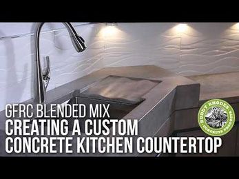 How to make concrete countertops using Buddy Rhodes GFRC Blended Mix