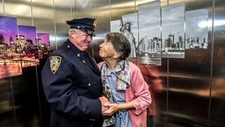 'Best day of my life': Why a New York cop made a special visit to this Canberra nursing home