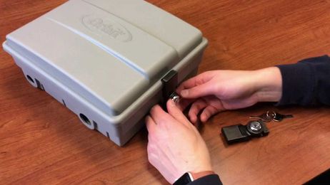 How to replace lock on Orbit Timer cabinet