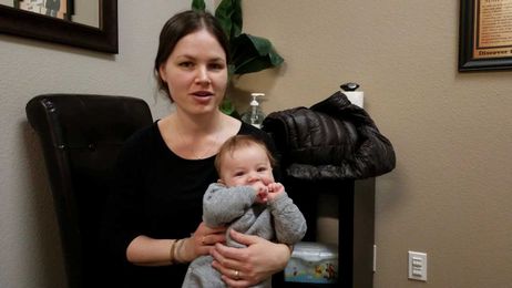 Baby can turn head better, and Hip improvement popping Dr. Tam Vacaville