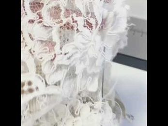 Reweaving lace bridal alterations
